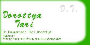 dorottya tari business card